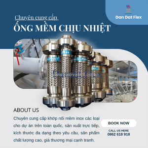Ống mềm chịu nhiệt cho hệ thống hơi nóng công nghiệp