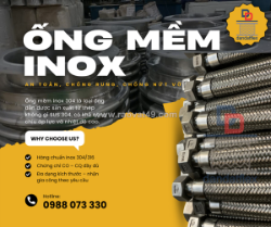 Ống mềm inox 304 | ống mềm thủy lực bọc lưới inox 304 giá tốt