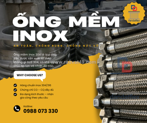 Ống mềm inox 304 | ống mềm thủy lực bọc lưới inox 304 giá tốt