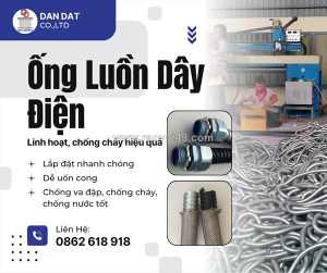 Ống ruột gà lõi thép luồn dây điện | ống luồn dây điện bọc nhựa pvc giá rẻ