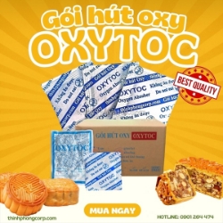 Oxytoc - gói khử khí oxy chống mốc bánh trung thu