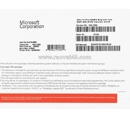 Phần mềm windows 11 pro