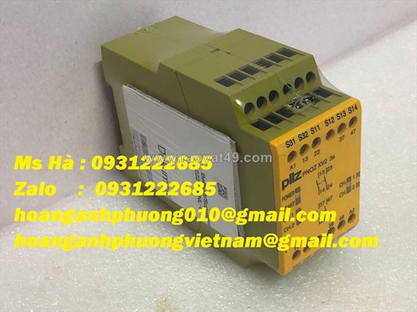 Relay an toàn pilz pnoz xv2 3/24vdc 2n/o 2n/o fix 774505 mới