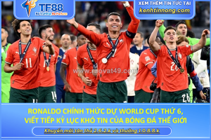 Ronaldo chính thức dự world cup thứ 6