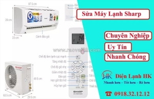Sửa máy lạnh sharp uy tín tại nhà - thợ giỏi, có mặt nhanh