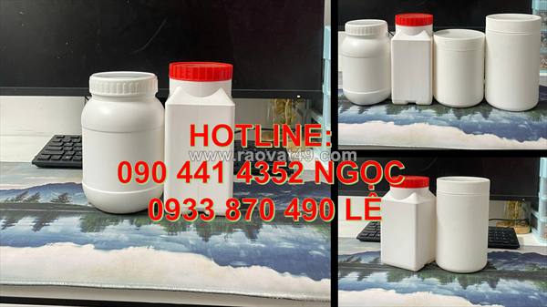 Sx hủ nhựa 2 ký đựng bánh kẹo, hủ nhựa 1000g nắp garenti, hủ nhựa 500g đựng bột ăn dặm
