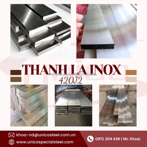 Thanh la inox 420j2 unicosteel: lựa chọn tối ưu cho chế tạo dao kéo và linh kiện độ cứng cao