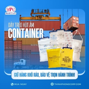 Thanh treo hút ẩm container – giải pháp giữ khô hàng nông sản xuất khẩu hiệu quả