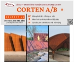 Thép tấm kháng thời tiết corten a và corten b tạo rỉ tự nhiên: giải pháp vật liệu mỹ thuật độc đáo và bền vững ngoài trời tại unico steel