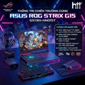 Thống trị mọi chiến trường cùng asus rog strix g15 g513ih-hn015t!