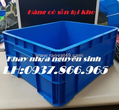 Thùng bít có nắp b8, bán khay công nghiệp tại hà nội, khay nhựa hpde