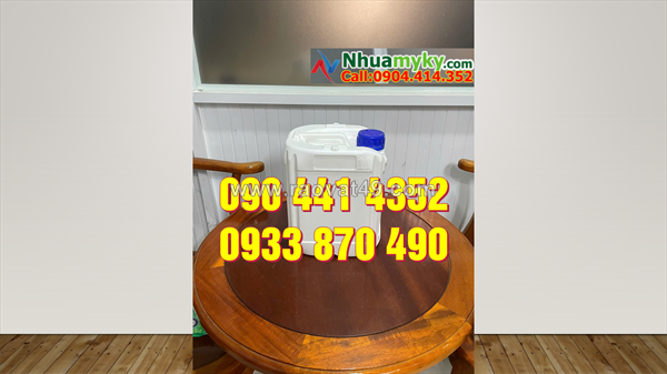 Thùng nhựa 10 lít trắng, can nhựa đựng 20 lít sơn dầu, can nhựa 25 lít đựng chất chống thấm