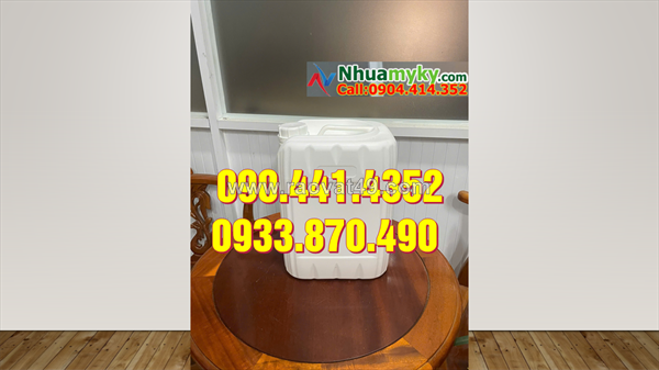 Thùng nhựa 25 lít đựng axit nóng, can nhựa 30 lít dày đựng hóa chất nóng sôi