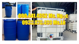 Thùng phuy nhựa 220 lít đựng hóa chất loãng, thùng phuy 120 lít đựng nhớt