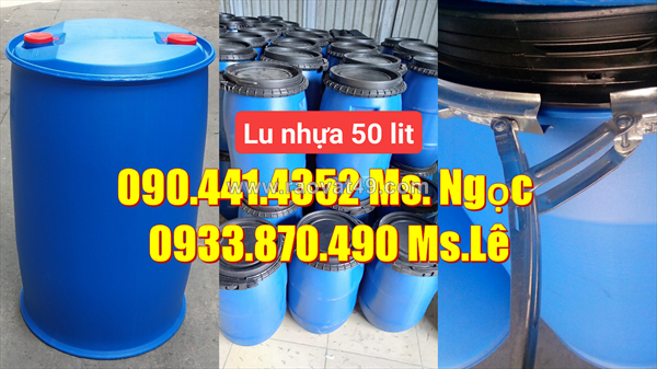 Thùng phuy nhựa 220 lít đựng hóa chất loãng, thùng phuy 120 lít đựng nhớt