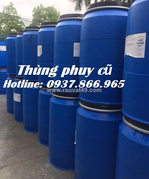 Thùng phuy nhựa cũ, phuy nhựa 120l, thùng phuy cũ các dung tích, phuy mới
