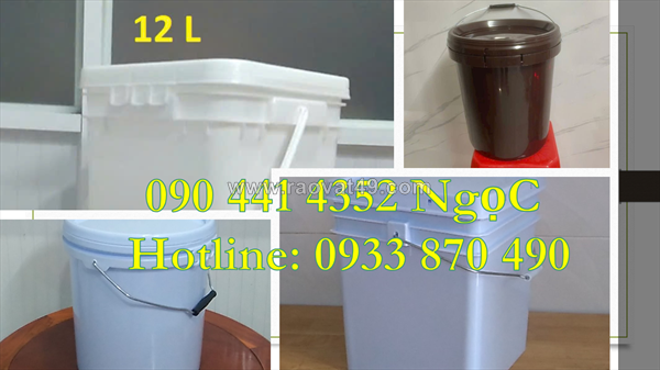 Thùng sơn 5 lít nhựa pp, vỏ thùng sơn 6 lít nhựa công nghiệp đặc dụng