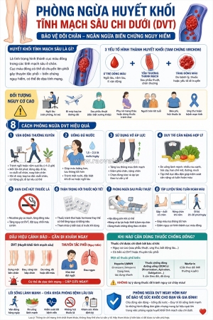 Tìm hiểu cách phòng ngừa huyết khối tĩnh mạch sâu chi dưới
