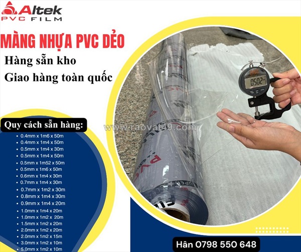 Tổng kho màng nhựa pvc - giá tại xưởng