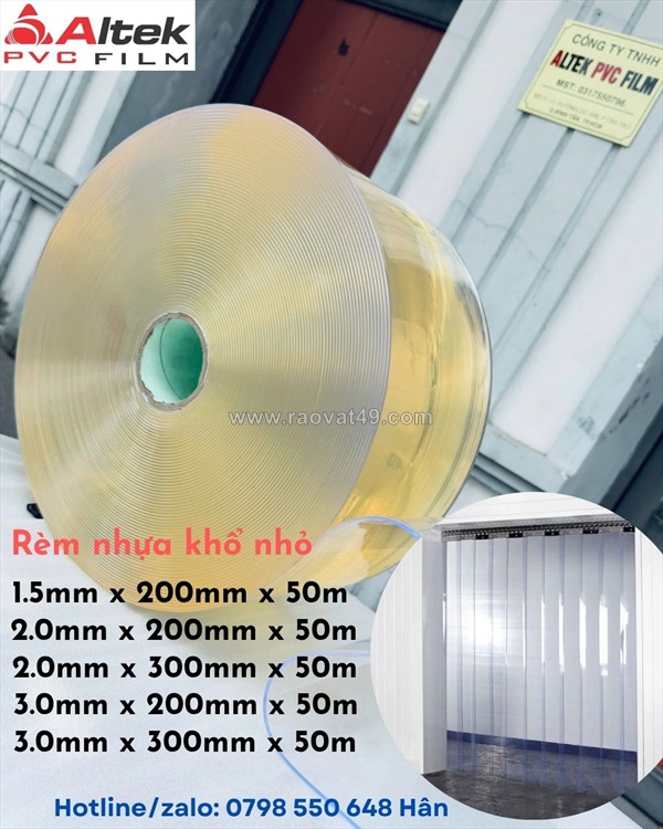 Tổng kho rèm nhựa pvc cuộn nhỏ - sẵn hàng giá xưởng tận gốc