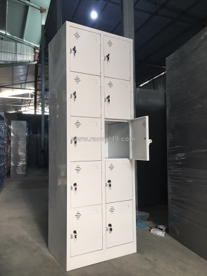 Tủ sắt locker 10 ngăn cho diện tích nhỏ