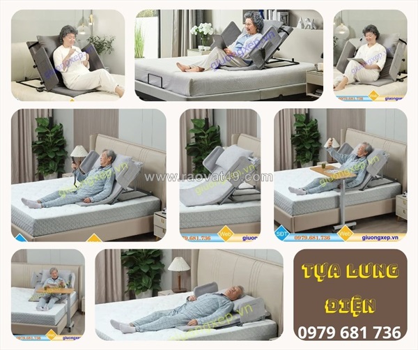 Tựa lưng điều khiển điện shindai – trợ thủ đắc lực cho gia đình có người già và người bệnh