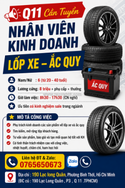 Tuyển 6 nv kinh doanh quận 11