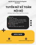 Tuyển kế toán nội bộ củ chi