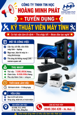 Tuyển kỹ thuật viên máy tính đồng nai