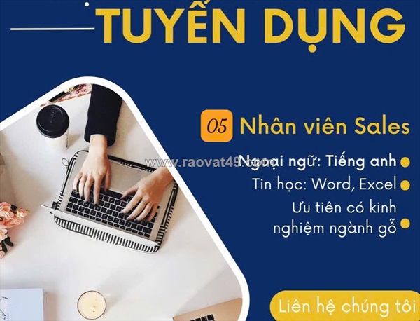 Tuyển nv nam sales ngành gỗ nhiên liệu làm tại dĩ an bd cũ