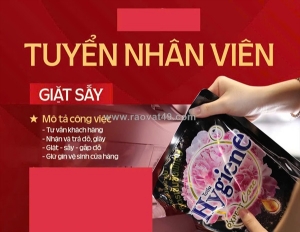 Tuyển nv phân loại giặt sấy quần áo làm tại q8, công việc nhẹ nhàng