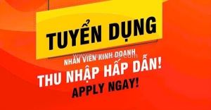 Tuyển nvkd bđs & tpkd thu nhập hấp dẫn đi làm ngay