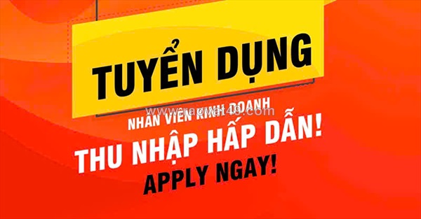 Tuyển nvkd bđs & tpkd thu nhập hấp dẫn đi làm ngay