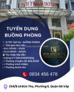 Tuyển tạp vụ – buồng phòng quận gò vấp