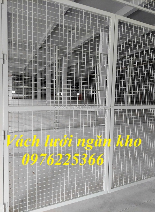 Vách lưới thép ngăn kho, lưới thép hàn ngăn kho
