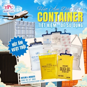 Vì sao nhiều container xuất khẩu luôn treo dây hút ẩm?