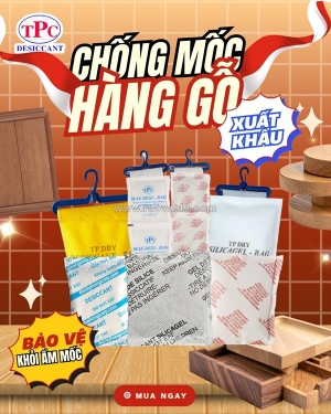 Vì sao nhiều xưởng gỗ dùng gói hút ẩm khi xuất khẩu?