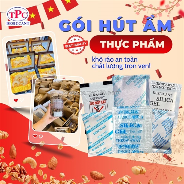 Vì sao thực phẩm khô thường dùng kèm gói hút ẩm?