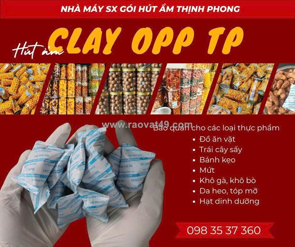 Vì sao trong gói bánh kẹo thường có gói hút ẩm?