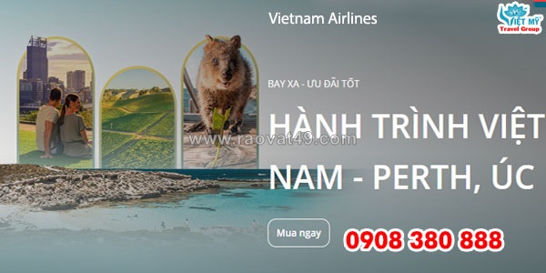 Vietnam airlines ưu đãi vé máy bay đi perth