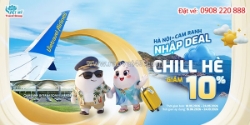 Vietravel airlines giảm 10% khi bay hà nội – cam ranh