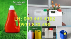 Vỏ can nhựa 3.6 lít đựng hương liệu nhiều màu, can nhựa 3.8 lít đựng hóa chất tổng hợp