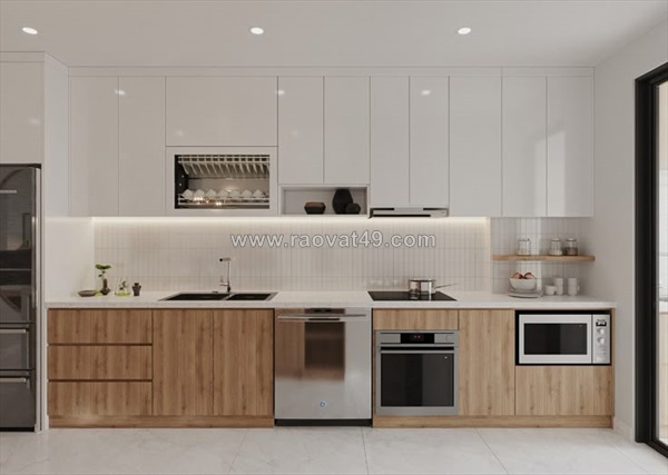 Xu hướng thiết kế tủ bếp chữ i đơn giản, tinh tế và tiện dụng