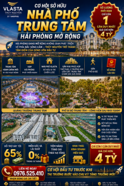 🔥 vlasta thủy nguyên – nhà phố trung tâm thành phố mới hải phòng chỉ từ 4,x tỷ