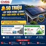 50 triệu lắp điện năng lượng mặt trời hệ nào?