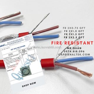 Altek kabel: cáp chống cháy, chống nhiễu 2 lõi