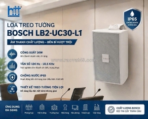 Âm thanh rõ ràng – hoạt động bền bỉ với loa bosch lb2-uc30-l1!