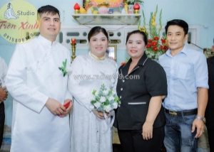 Áo dài cưới tròn xinh – khi cô dâu mũm mĩm hóa nàng thơ lộc phát