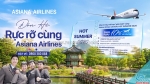 Asiana airlines giảm 10% giá vé việt nam – hàn quốc