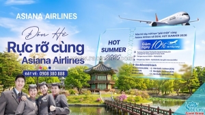 Asiana airlines giảm 10% giá vé việt nam – hàn quốc